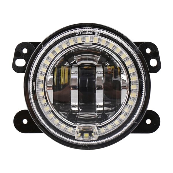 2 stuks DC12V-30V / 30W / 3A / 1440LM 12LEDs 4 inch auto LED kleurrijke mistlamp, stijl: witte achtergrond, Style: White Background (White Light), Style: White Background (Yellow Light) - Afbeelding 2