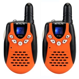 1 paar Retevis RT602 0.5W EU-frequentie 446.00625-446.09375MHz 8CHS Handheld Kinderen Walkie Talkie, EU-plug