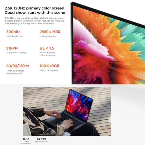 Xiaomi RedmiBook Pro 14-inch laptop, Windows 11 Home Chinese versie, Intel 12e generatie Core i7-12650H Deca Core MX550 discrete grafische kaart, i7-12650H MX550 - Afbeelding 8