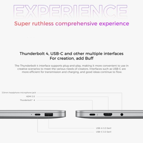 Xiaomi RedmiBook Pro 14-inch laptop, Windows 11 Home Chinese versie, Intel 12e generatie Core i7-12650H Deca Core MX550 discrete grafische kaart, i7-12650H MX550 - Afbeelding 10