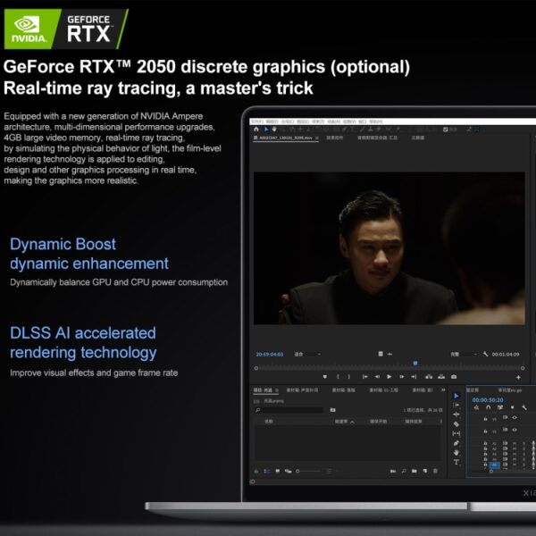 Xiaomi Book Pro 16 2022-laptop, 16-inch touchscreen Windows 11 Home Chinese versie, Intel 12e generatie Core i7-1260P RTX2050 discrete grafische kaart, i7-1260P RTX2050 - Afbeelding 12