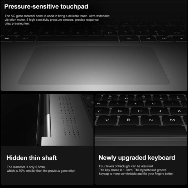 Xiaomi Book Pro 16 2022-laptop, 16-inch touchscreen Windows 11 Home Chinese versie, Intel 12e generatie Core i7-1260P RTX2050 discrete grafische kaart, i7-1260P RTX2050 - Afbeelding 9