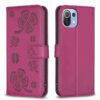 Leren telefoonhoesje met vier bladen in reliëf, For Xiaomi Mi 11 Lite, For Xiaomi Redmi Note 10 4G / 10S, For Xiaomi Redmi Note 10 Pro, For Xiaomi Poco M3, For Xiaomi Redmi K30S, For Xiaomi Mi 10T Lite, For Xiaomi Poco X3, For Xiaomi Redmi 9A...