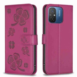 Leren telefoonhoesje met vier bladen in reliëf, For Xiaomi Poco C55 / Redmi 12C, For Xiaomi Redmi Note 12 Pro+ 5G Global, For Xiaomi Redmi Note 12 Pro 5G Global, For Xiaomi Redmi Note 12 5G Global, For Xiaomi 13 Lite 5G, For Xiaomi Redmi K60 / K60 Pro...