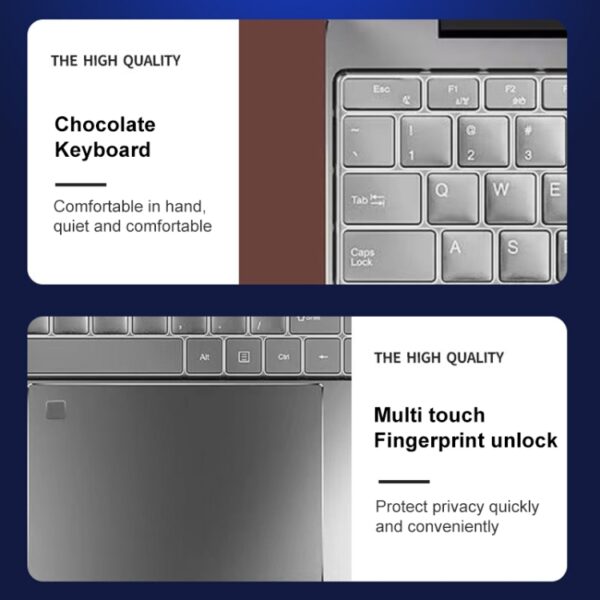V8 15,6 inch ultradunne laptop, Windows 10 Intel-processor N95 Quad Core, 32GB+128GB, 32GB+256GB, 32GB+512GB, 32GB+1TB, 32GB+2TB - Afbeelding 12