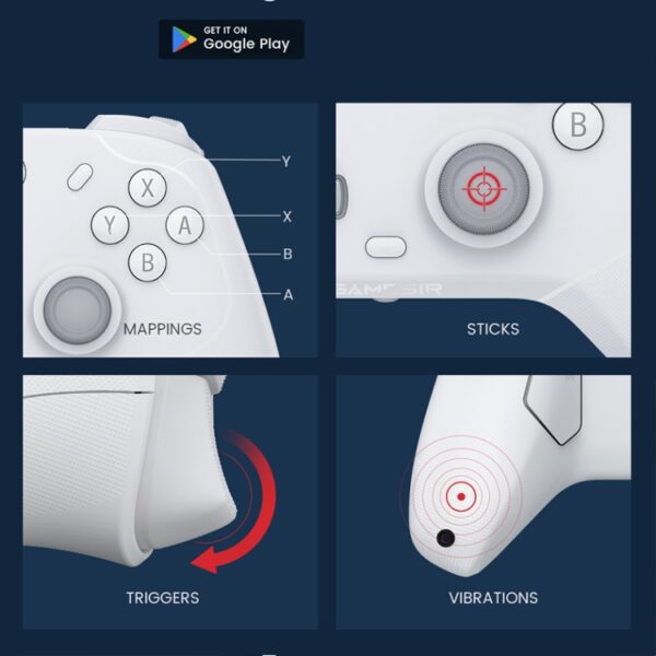 GameSir T4C draadloze gamecontroller voor pc/switch/iOS/Android - Afbeelding 9