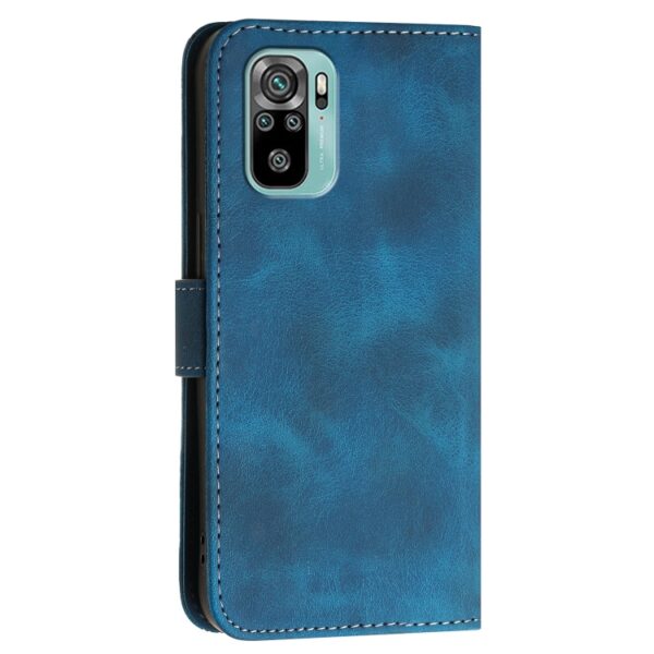 YX0080 Grid Butterfly reliëfpatroon Flip leren telefoonhoesje met koord, For Redmi Note 10 4G Global, For Redmi 9T - Afbeelding 3