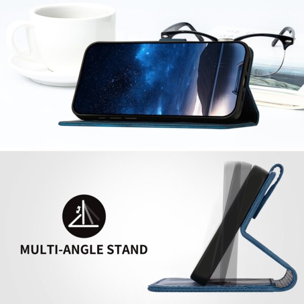 YX0080 Grid Butterfly reliëfpatroon Flip leren telefoonhoesje met koord, For Redmi Note 10 4G Global, For Redmi 9T - Afbeelding 6
