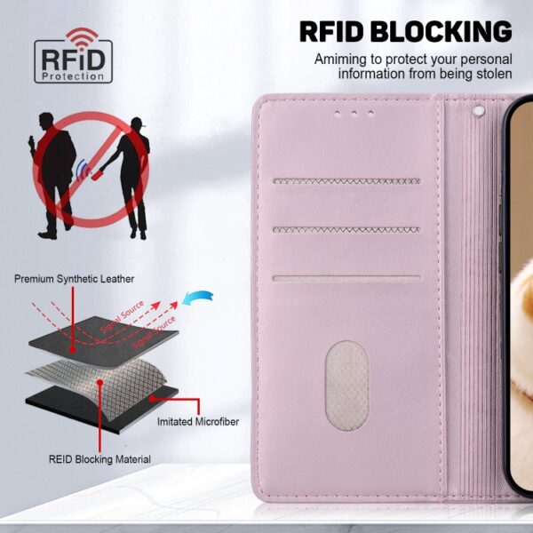 Leuke katten RFID leren telefoonhoesje, For Redmi Note 13 Pro 5G, For Redmi Note 13 5G, For Redmi Note 13 Pro+ 5G, For Redmi K60 Ultra, For Redmi 12 4G / 5G, For Redmi Note 12S, For Redmi A1+ 4G Global, For Redmi Note 12 Pro 4G... - Afbeelding 4