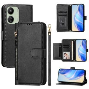 Multi-kaartvakken Rits portemonnee leren telefoonhoesje, For Redmi 13C 4G, For Redmi Note 13 Pro+ 5G Global, For Redmi K60 Ultra, For Redmi 12 5G / 4G Global / Note 12R, For Xiaomi Poco F5 / Redmi Note 12 Turbo 5G...