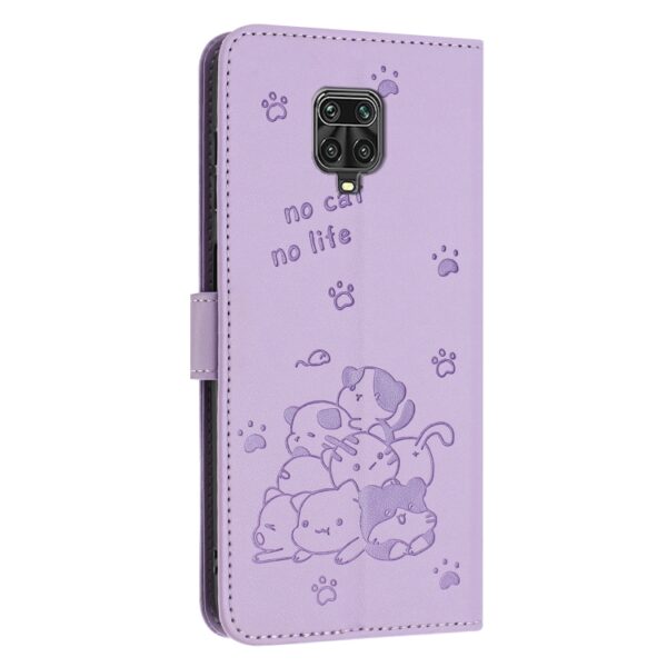 Geëmbosseerd Kitten Telefoon Leren Hoesje met Lanyard, For Redmi Note 10 Lite, For Redmi Note 10 5G / Note 10T 5G, For Redmi Note 10 Pro - Afbeelding 3