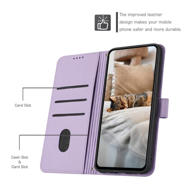 Geëmbosseerd Kitten Telefoon Leren Hoesje met Lanyard, For Redmi Note 13 5G Global, For Redmi Note 13 Pro+ 5G Global, For Redmi K60 Ultra, For Redmi 12 4G / Note 12R, For Redmi Note 12 Turbo, For Redmi Note 12S 4G Global, For Redmi Note 12 Pro 4G... - Afbeelding 4