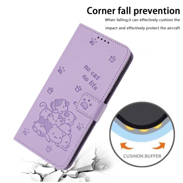 Geëmbosseerd Kitten Telefoon Leren Hoesje met Lanyard, For Redmi Note 13 5G Global, For Redmi Note 13 Pro+ 5G Global, For Redmi K60 Ultra, For Redmi 12 4G / Note 12R, For Redmi Note 12 Turbo, For Redmi Note 12S 4G Global, For Redmi Note 12 Pro 4G... - Afbeelding 6