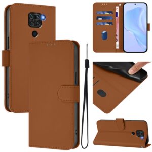 Skin Feel effen leren telefoonhoesje met koord, For Redmi Note 9 4G Global / 10X 4G, For Redmi Note 8, For Redmi Note 8 Pro, For Redmi Note 7 / 7 Pro / 7S