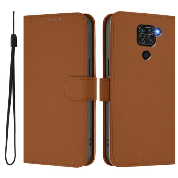 Skin Feel effen leren telefoonhoesje met koord, For Redmi Note 9 4G Global / 10X 4G, For Redmi Note 8, For Redmi Note 8 Pro, For Redmi Note 7 / 7 Pro / 7S - Afbeelding 2