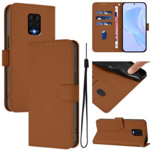 Skin Feel effen leren telefoonhoesje met koord, For Redmi Note 9 Pro 4G / 9S 4G, For Redmi Note 10 5G / Note 10T 5G, For Redmi Note 10 Pro 4G / 10 Pro Max, For Redmi 9 Power / 9T Global, For Redmi Note 9T Global
