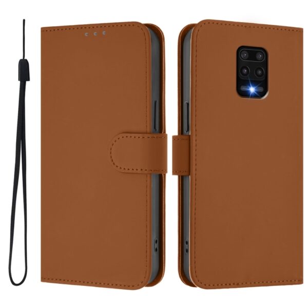 Skin Feel effen leren telefoonhoesje met koord, For Redmi Note 9 Pro 4G / 9S 4G, For Redmi Note 10 5G / Note 10T 5G, For Redmi Note 10 Pro 4G / 10 Pro Max, For Redmi 9 Power / 9T Global, For Redmi Note 9T Global - Afbeelding 2