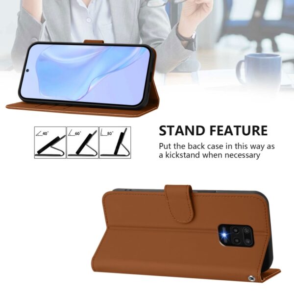 Skin Feel effen leren telefoonhoesje met koord, For Redmi Note 9 Pro 4G / 9S 4G, For Redmi Note 10 5G / Note 10T 5G, For Redmi Note 10 Pro 4G / 10 Pro Max, For Redmi 9 Power / 9T Global, For Redmi Note 9T Global - Afbeelding 3