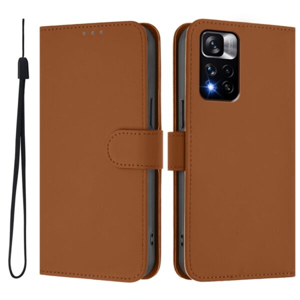 Skin Feel effen leren telefoonhoesje met koord, For Redmi Note 11 Pro+ 5G EU Version, For Redmi Note 11S 5G, For Redmi 10A, For Redmi 10 4G 2021 Global, For Redmi K40 / K40 Pro - Afbeelding 2