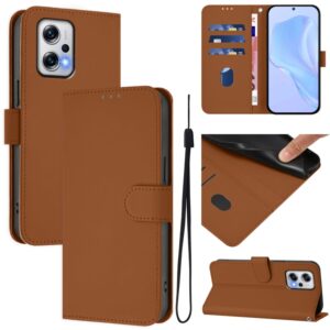 Skin Feel effen leren telefoonhoesje met koord, For Redmi Note 11T Pro+ 5G, For Redmi Note 12 Turbo 5G, For Redmi K60 / K60 Pro, For Redmi Note 11 4G Global, For Redmi A1+ 4G / A2+