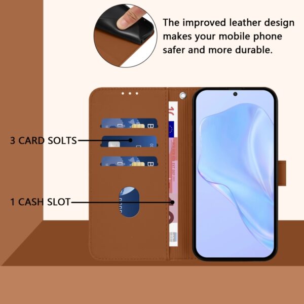 Skin Feel effen leren telefoonhoesje met koord, For Redmi Note 11T Pro+ 5G, For Redmi Note 12 Turbo 5G, For Redmi K60 / K60 Pro, For Redmi Note 11 4G Global, For Redmi A1+ 4G / A2+ - Afbeelding 4