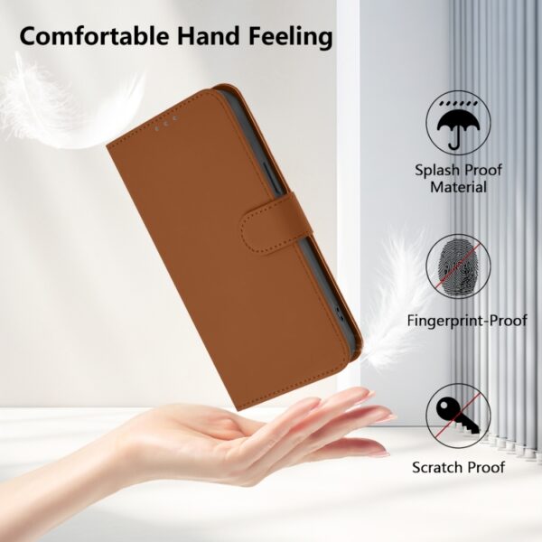 Skin Feel effen leren telefoonhoesje met koord, For Redmi Note 11T Pro+ 5G, For Redmi Note 12 Turbo 5G, For Redmi K60 / K60 Pro, For Redmi Note 11 4G Global, For Redmi A1+ 4G / A2+ - Afbeelding 5