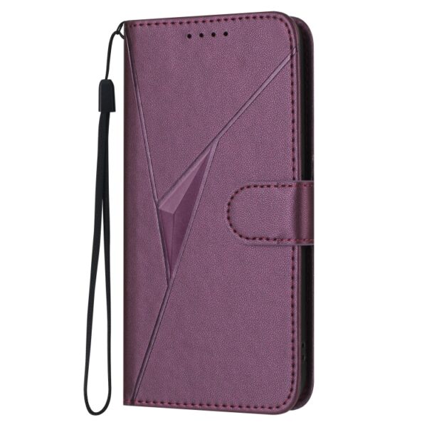 Driehoekpatroon Gespsluiting Leren Telefoonhoesje, For Redmi 10C, For Redmi Note 11 Pro 4G Global, For Redmi Note 10 JE, For Redmi 10, For Redmi Note 10 5G, For Redmi Note 10 Pro, For Redmi Note 10 4G Global, For Redmi 9T - Afbeelding 2