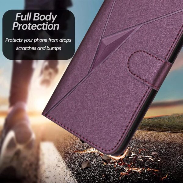 Driehoekpatroon Gespsluiting Leren Telefoonhoesje, For Redmi 10C, For Redmi Note 11 Pro 4G Global, For Redmi Note 10 JE, For Redmi 10, For Redmi Note 10 5G, For Redmi Note 10 Pro, For Redmi Note 10 4G Global, For Redmi 9T - Afbeelding 7