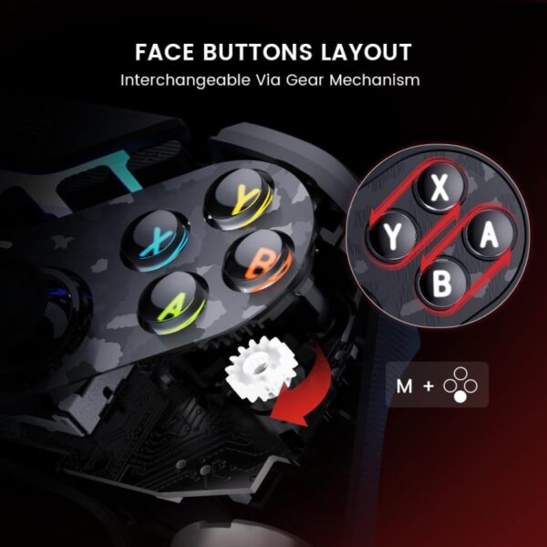 GameSir T3 Pro Nine-Tailed Fox draadloze Bluetooth-gamecontroller - Afbeelding 2