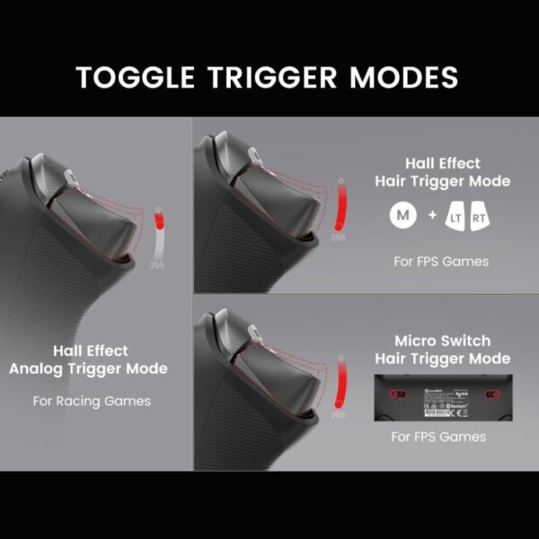 GameSir T3 Pro Nine-Tailed Fox draadloze Bluetooth-gamecontroller - Afbeelding 4