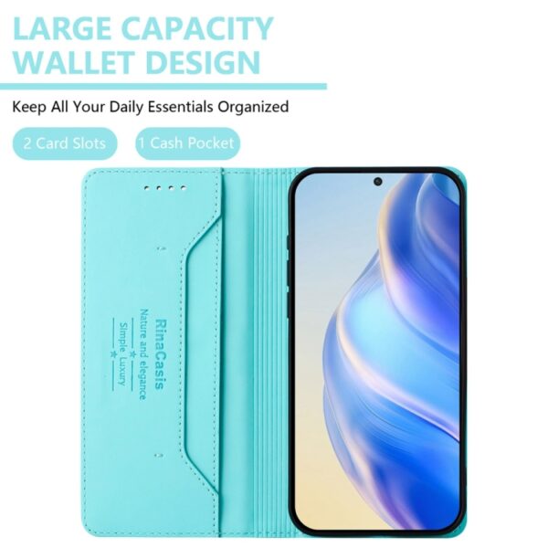 RC01 Dubbelgevouwen magnetische zuig RFID leren telefoonhoesje, For Redmi 12C / 11A, For Redmi K60 / K60 Pro, For Redmi Note 12 Explorer, For Redmi K50 Ultra / Xiaomi 12T / 12T Pro, For Redmi Note 11 Pro 5G / 4G / Global... - Afbeelding 3