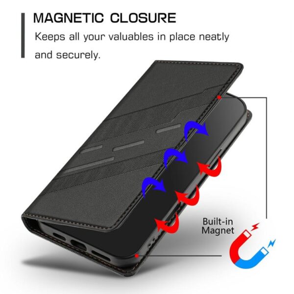 Multi-functional Wallet Retro Leather Phone Case, For Redmi 10C, - Afbeelding 5