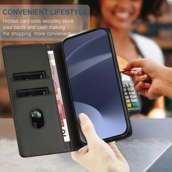 Multi-functional Wallet Retro Leather Phone Case, For Redmi 10C, - Afbeelding 6