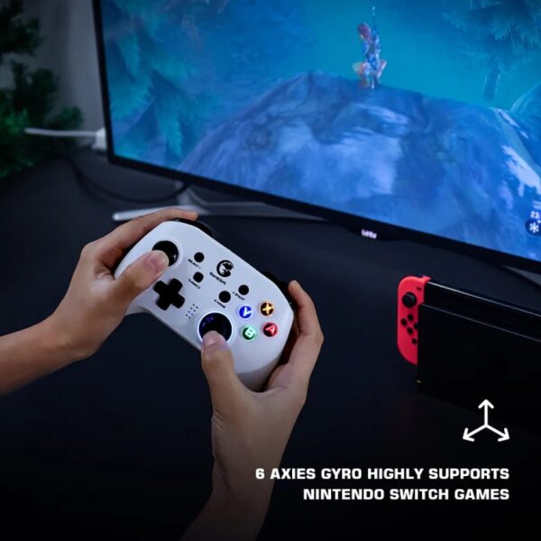 GameSir T4 Pro 2.4G draadloze gamepad-gamecontroller met USB-ontvanger voor pc / switch / iOS / Android, T4 Pro - Afbeelding 9