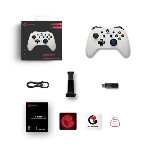 GameSir T4 Pro 2.4G draadloze gamepad-gamecontroller met USB-ontvanger voor pc / switch / iOS / Android, T4 Pro - Afbeelding 10