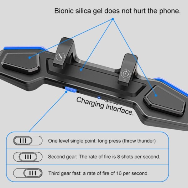 AK01 het eten van kip Handle Shooting Auxiliary Game Handle Connect Een Little Capacitor to Eat Chicken Handle - Afbeelding 7