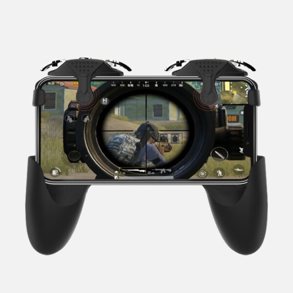 Mini-eten kip Mobiele telefoon Trigger Schieten Controller Handvat Extra knop - Afbeelding 2