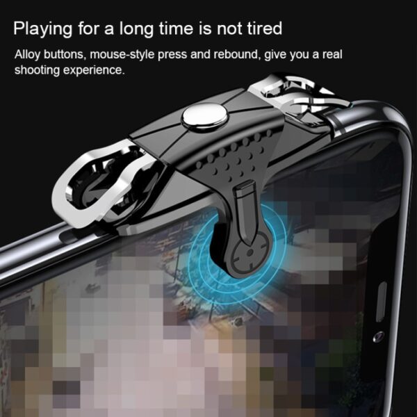 Mini-eten kip Mobiele telefoon Trigger Schieten Controller Handvat Extra knop - Afbeelding 5