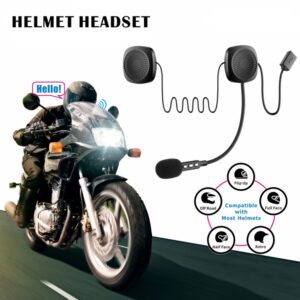 T2 Bluetooth V5.0 Helm-headset 5V voor motorrijden met anti-interferentiemicrofoon