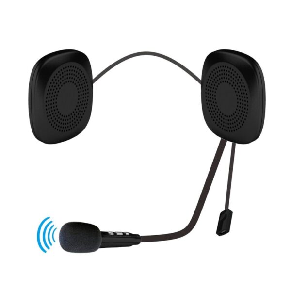 T2 Bluetooth V5.0 Helm-headset 5V voor motorrijden met anti-interferentiemicrofoon - Afbeelding 4
