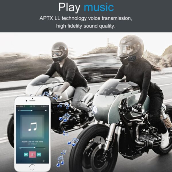 Dier DK12 800m Helm Draadloze Bluetooth-headset 5.0 Waterdichte dubbele motorfiets-oproepheadset met intercomfunctie - Afbeelding 9