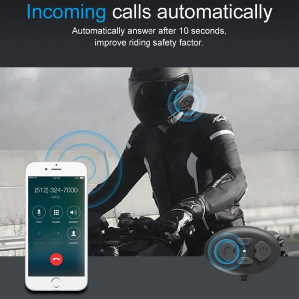 Dier DK12 800m Helm Draadloze Bluetooth-headset 5.0 Waterdichte dubbele motorfiets-oproepheadset met intercomfunctie - Afbeelding 10