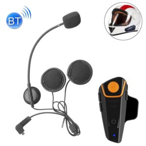 BT-S2 Enkele 2,4 GHz Bluetooth V3.0 Interphone Headsets voor Motorhelm, Automatisch beantwoorden, Ondersteuning FM, Intercom Afstand tot 1000 m