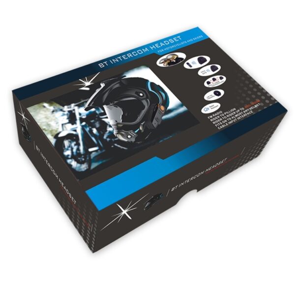 BT-S2 Enkele 2,4 GHz Bluetooth V3.0 Interphone Headsets voor Motorhelm, Automatisch beantwoorden, Ondersteuning FM, Intercom Afstand tot 1000 m - Afbeelding 7