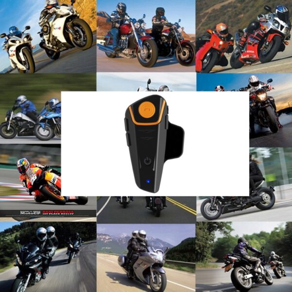 BT-S2 Enkele 2,4 GHz Bluetooth V3.0 Interphone Headsets voor Motorhelm, Automatisch beantwoorden, Ondersteuning FM, Intercom Afstand tot 1000 m - Afbeelding 8