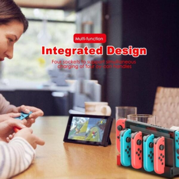 iPega PG-9186 Game Controller Oplader Oplaadstation Stand Stationhouder met indicator voor Nintendo Switch Joy-Con - Afbeelding 12