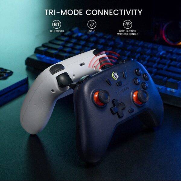 GameSir Nova Lite PC T4N Lite Bluetooth draadloze gamepad-gamecontroller voor Nintendo Switch, Nova Lite Dark Purple, Nova Lite White - Afbeelding 6
