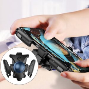 Antisliplegering scheidbare knop Mobiele telefoon Game Shooting Gamepad, ondersteuning Burst-modus, geschikt voor mobiele telefoons van 4,7-6,5 inch
