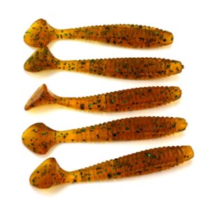 HENGJIA SO0205P 5 STKS 8 cm / 5 g Schroefstaart Zacht Vissen Lokken Kunstaas