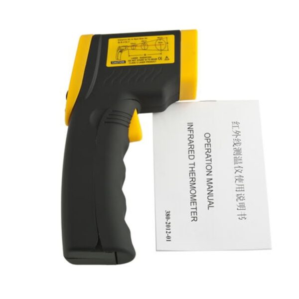 Infraroodthermometer, temperatuurbereik: -50-380 graden Celsius (D: S = 12: 1) (zwart) - Afbeelding 7